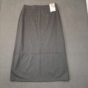 Niki Taylor By Liz Claiborne Skirt Women XL Pull On Maxi Gray Stretch NWT